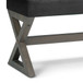 Salinger - Large Ottoman Bench - Distressed Black