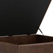 Owen - Extra Large Square Coffee Table Storage Ottoman - Distressed Chestnut Brown