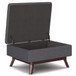 Owen - Coffee Table Storage Ottoman - Slate Gray