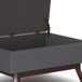 Owen - Coffee Table Storage Ottoman - Slate Gray