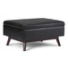 Owen - Coffee Table Storage Ottoman - Distressed Black