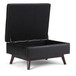 Owen - Coffee Table Storage Ottoman - Distressed Black