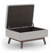 Owen - Coffee Table Storage Ottoman - Cloud Gray