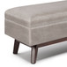 Owen - Rectangular Storage Ottoman - Distressed Gray Taupe