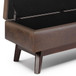 Owen - Rectangular Storage Ottoman - Distressed Chestnut Brown