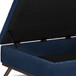 Owen - Square Coffee Table Storage Ottoman - Distressed Dark Blue