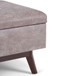 Owen - Coffee Table Storage Ottoman - Distressed Gray Taupe