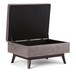 Owen - Coffee Table Storage Ottoman - Distressed Gray Taupe