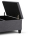 Ellis - Coffee Table Storage Ottoman - Slate Gray