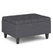 Harrison - Small Coffee Table Storage Ottoman - Slate Gray