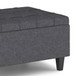 Harrison - Small Coffee Table Storage Ottoman - Slate Gray