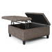 Harrison - Coffee Table Storage Ottoman - Mink Brown