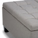 Harrison - Coffee Table Storage Ottoman - Dove Gray