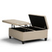 Harrison - Coffee Table Storage Ottoman - Satin Cream