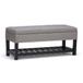 Lomond - Storage Ottoman Bench - Dove Gray