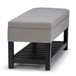 Lomond - Storage Ottoman Bench - Dove Gray