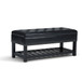 Lomond - Storage Ottoman Bench - Midnight Black