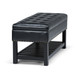 Lomond - Storage Ottoman Bench - Midnight Black
