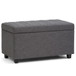 Darcy - Storage Ottoman Bench - Slate Gray