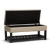 Lomond - Storage Ottoman Bench - Satin Cream