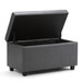 Darcy - Storage Ottoman Bench - Stone Gray
