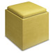 Rockwood - Cube Storage Ottoman With Tray - Dijon Yellow