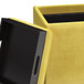 Rockwood - Cube Storage Ottoman With Tray - Dijon Yellow