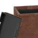 Rockwood - Cube Storage Ottoman With Tray - Distressed Saddle Brown