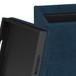 Rockwood - Cube Storage Ottoman With Tray - Distressed Dark Blue