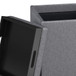 Rockwood - Cube Storage Ottoman With Tray - Slate Gray