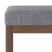 Milltown - Footstool Small Ottoman Bench - Pebble Gray
