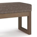 Milltown - Footstool Small Ottoman Bench - Mink Brown