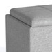 Rockwood - Cube Storage Ottoman With Tray - Cloud Gray
