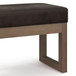 Milltown - Footstool Small Ottoman Bench - Distressed Brown