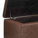 Hamilton - Storage Ottoman - Distressed Umber Brown