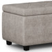 Hamilton - Storage Ottoman - Distressed Gray