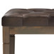 Waverly - Tufted Ottoman Bench - Distressed Brown