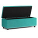 Hamilton - Storage Ottoman - Aqua Blue
