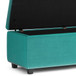 Hamilton - Storage Ottoman - Aqua Blue