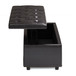 Hamilton - Lift Top Rectangular Storage Ottoman - Tanners Brown
