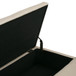 Dover - Square Coffee Table Storage Ottoman - Satin Cream