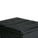 Dover - Square Coffee Table Storage Ottoman - Midnight Black