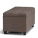 Sienna - Storage Ottoman Bench - Fawn Brown