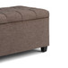 Sienna - Storage Ottoman Bench - Fawn Brown