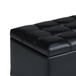 Sienna - Storage Ottoman Bench - Midnight Black