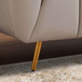Lamattina - Genuine Italian Leather Channel Tufted Sofa - Beige / Light Gray