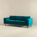 Amber - Mid-Century Modern Luxury Modern Velvet Sofa - Brown / Teal