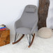 Chloe - Mid-Century Modern Rocker Livingroom And Bedroom Chair - Brown / Gray / Light Gray