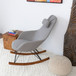 Chloe - Mid-Century Modern Rocker Livingroom And Bedroom Chair - Brown / Gray / Light Gray
