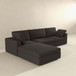 Cecilia - Modular Corner Sectional, Modern Sofa - Gray